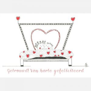 Getrouwd. Van harte gefeliciteerd